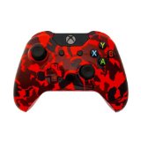 Xbox One Wireless Controller - Camouflage Black / Red